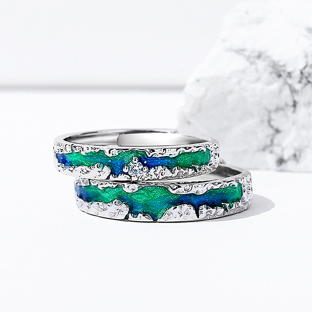 Aurora Couple Rings