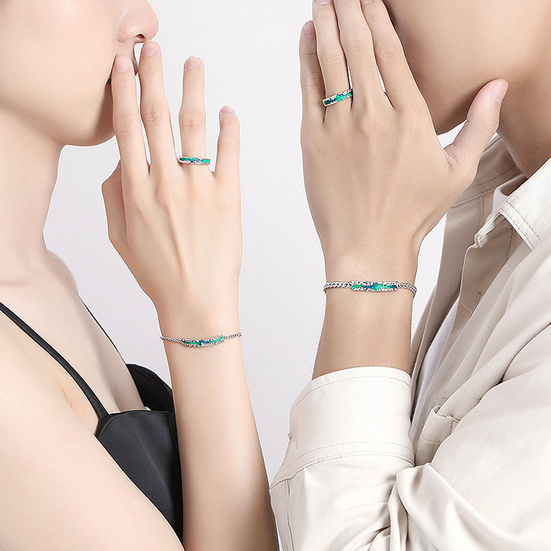 Aurora Couple Rings