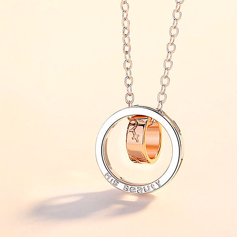 Beauty & the Beast Couple Necklaces