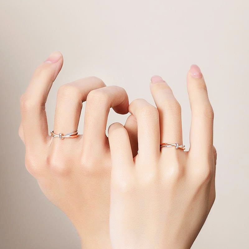 Chiffon Couple Rings