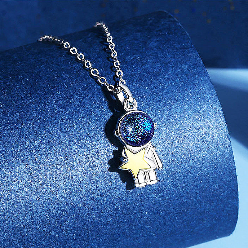 Cosmonaut Couple Necklaces