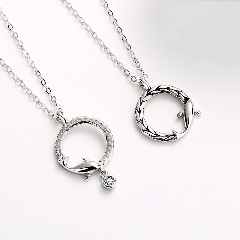 Dolphin Couple Necklaces