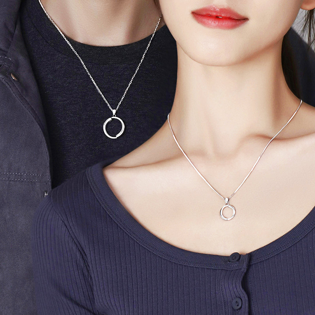 Duo Link Couple Necklaces