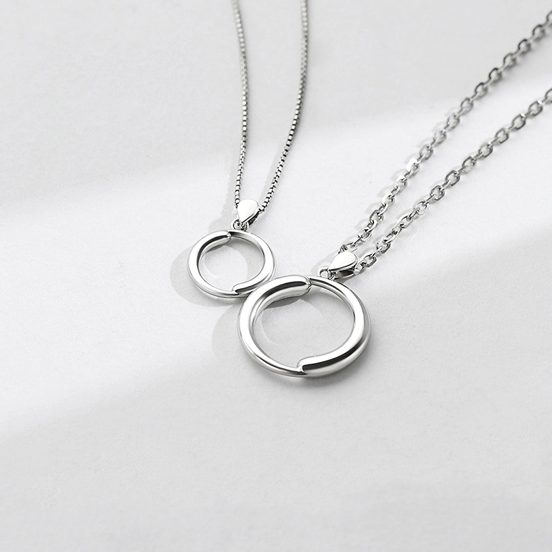 Duo Link Couple Necklaces