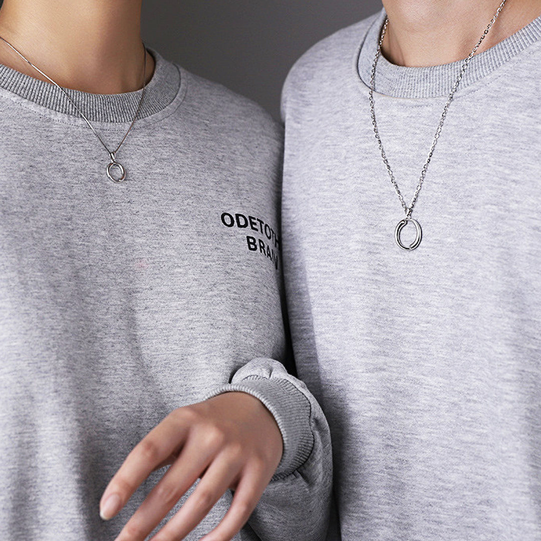 Duo Link Couple Necklaces