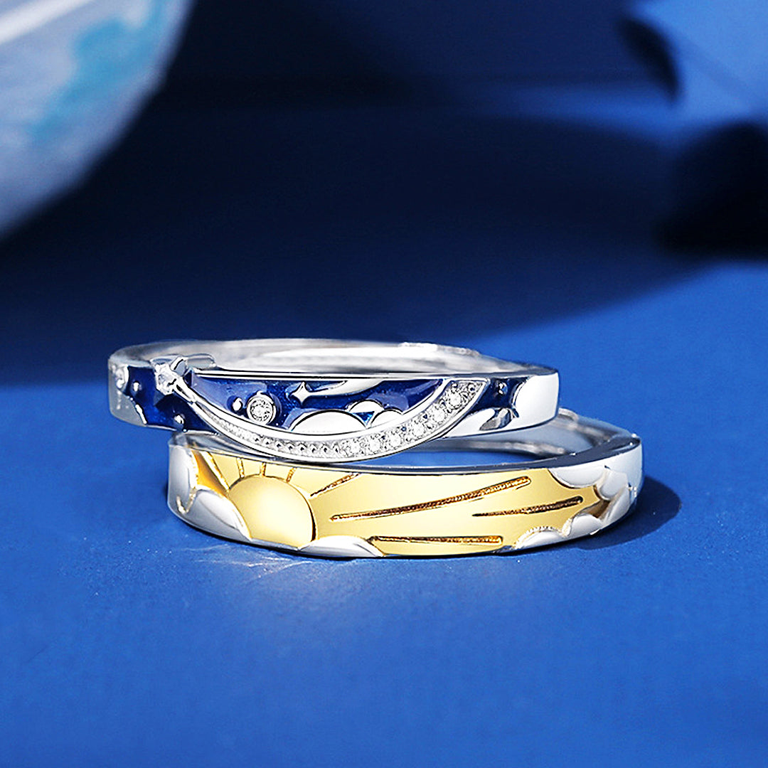Heavenly Harmony Couple Rings