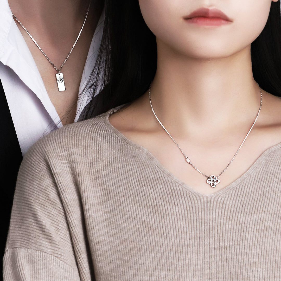 Knot of Destiny Couple Necklaces