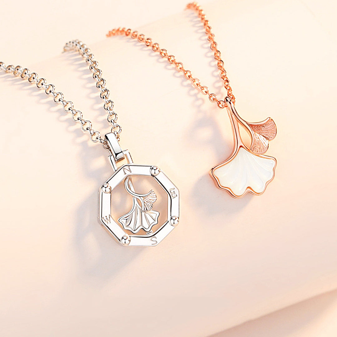 Love Compass Couple Necklaces