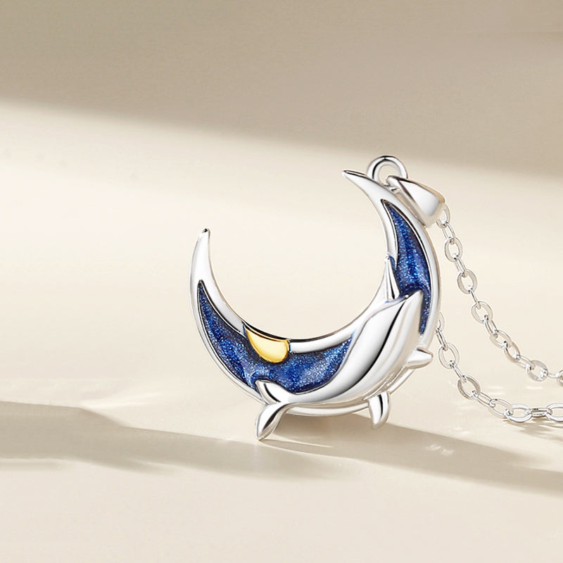 Ocean and Sky Love Couple Necklaces