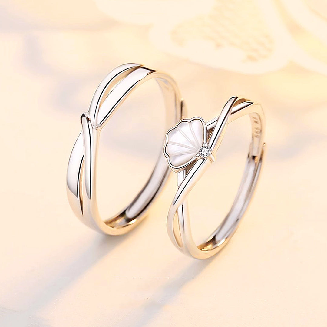 Pearly Promise Couple Rings