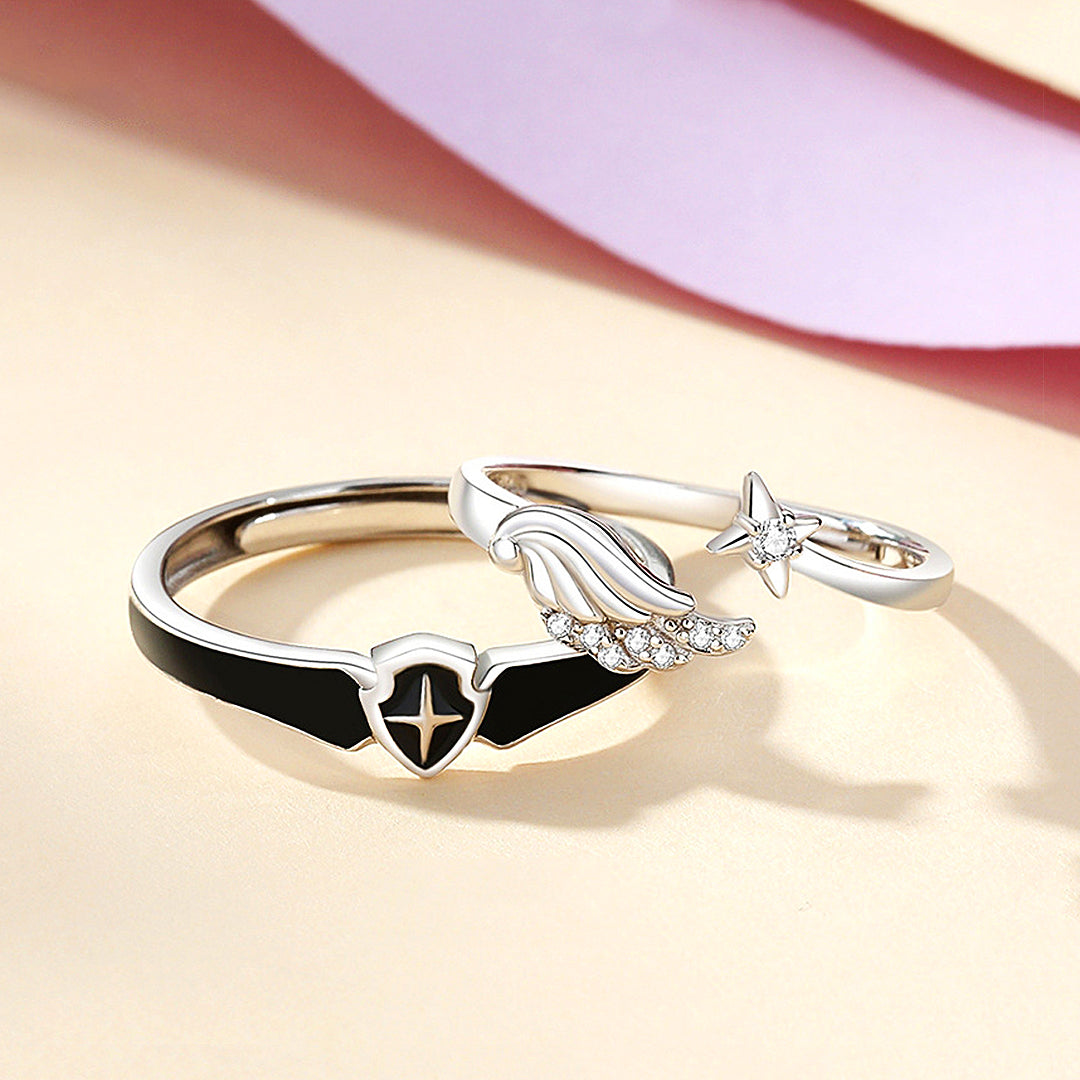 Princess and Paladin Couple Rings