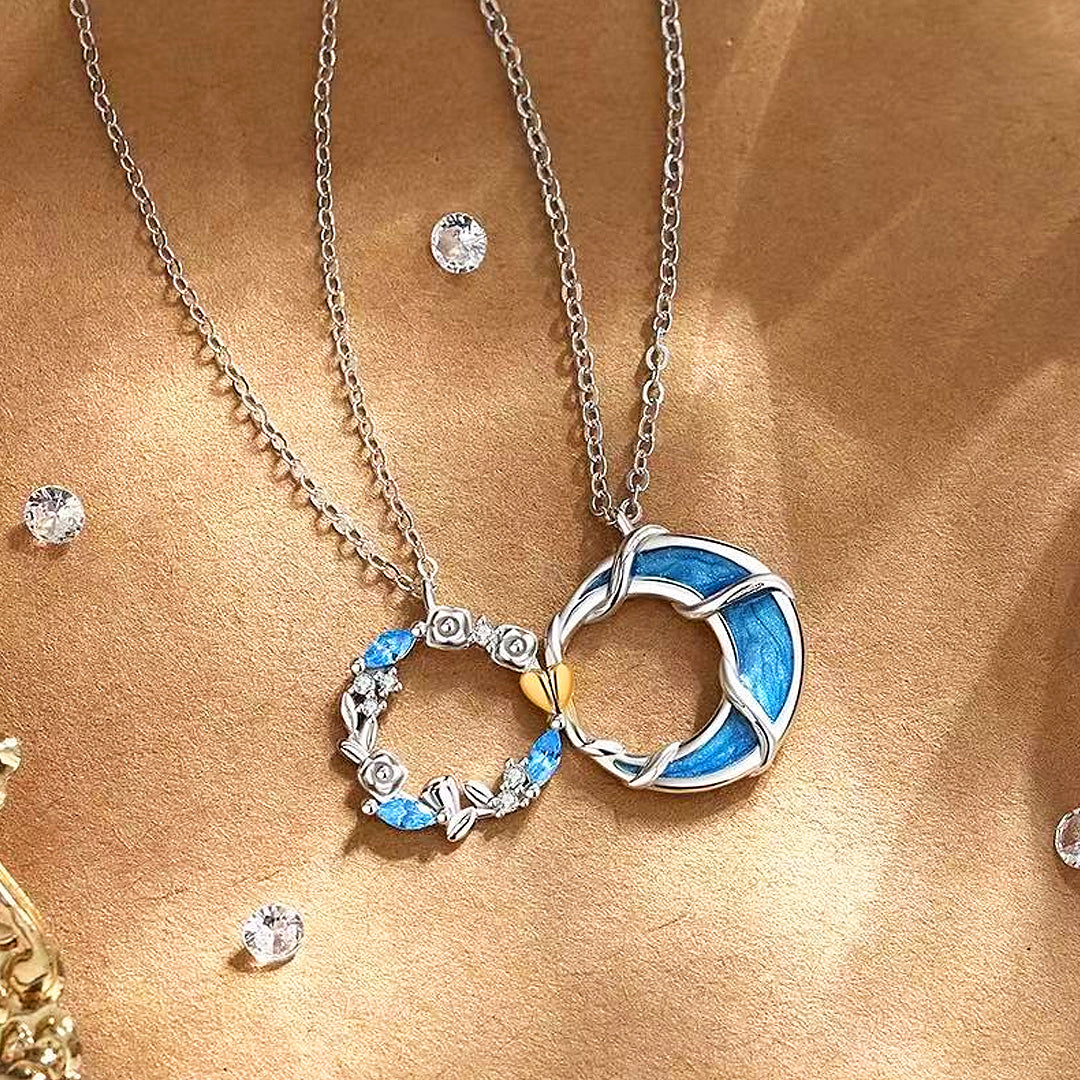 Seascape Soulmates Couple Necklaces