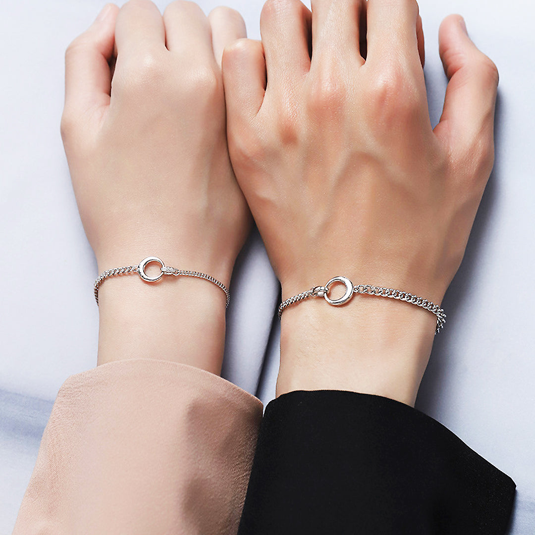 To the Moon and Back Couple Bracelets