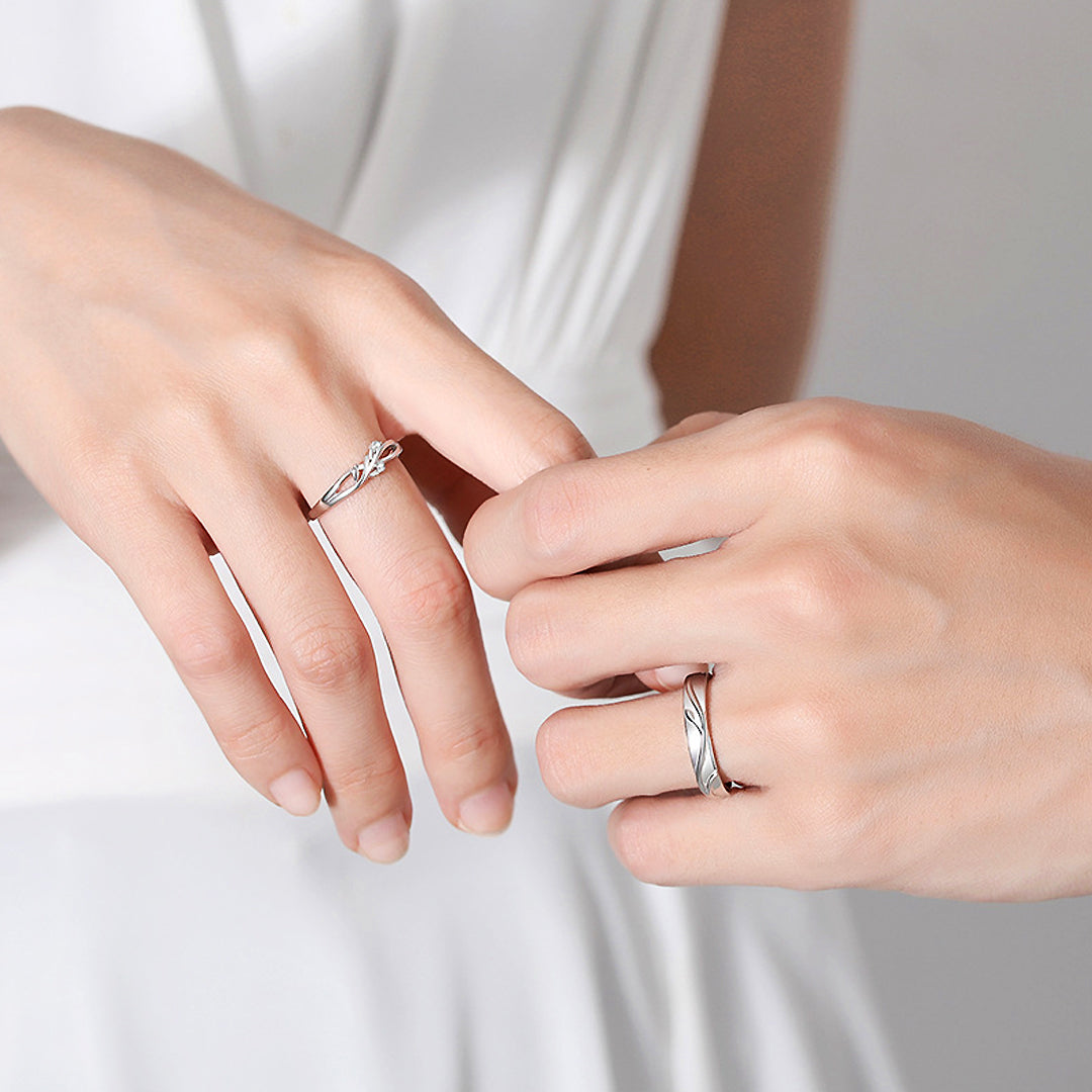 Vine of Love Couple Rings