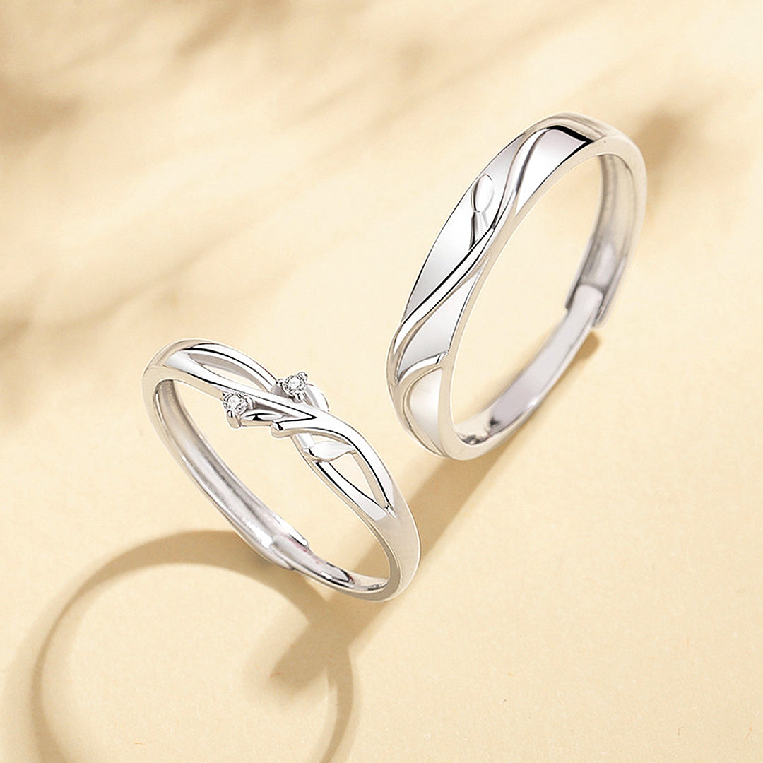 Vine of Love Couple Rings