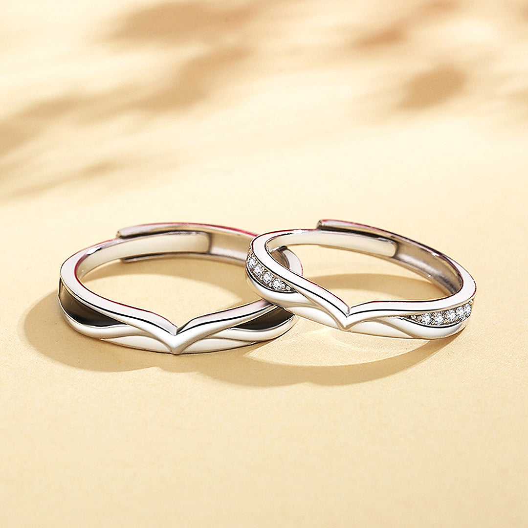 Whispering Willow Couple Rings
