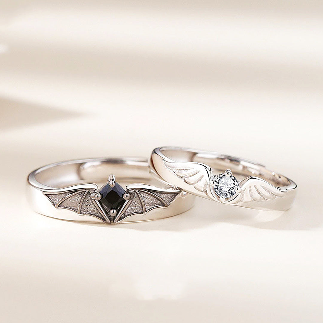 Whispers of Ethereal Love Couple Rings