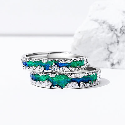 Aurora Couple Rings
