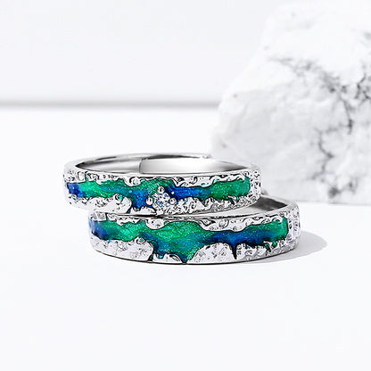 Aurora Couple Rings