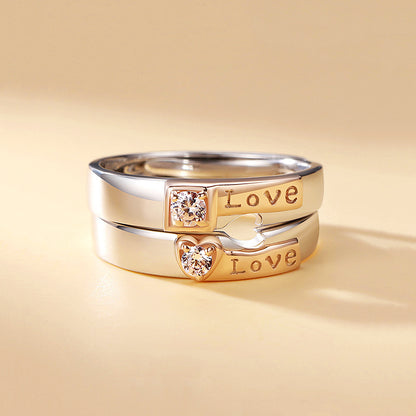 Blushing Bond Couple Rings