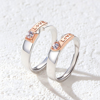 Blushing Bond Couple Rings