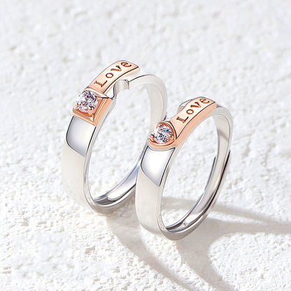 Blushing Bond Couple Rings