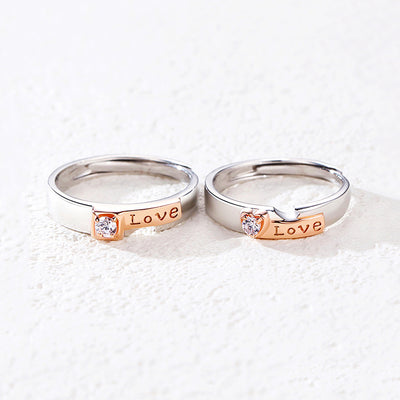 Blushing Bond Couple Rings