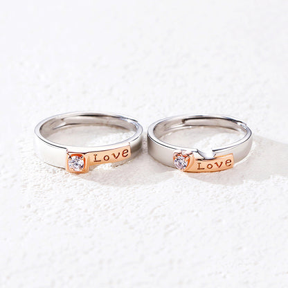 Blushing Bond Couple Rings