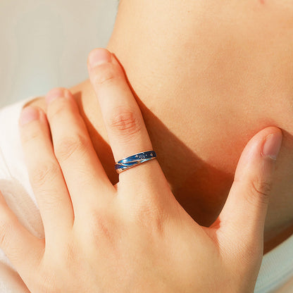 Cosmic Love Story Couple Rings