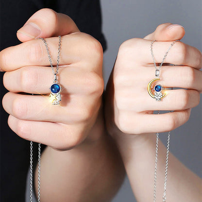 Cosmonaut Couple Necklaces