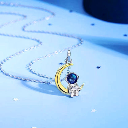 Cosmonaut Couple Necklaces