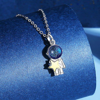 Cosmonaut Couple Necklaces