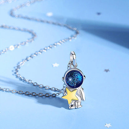 Cosmonaut Couple Necklaces