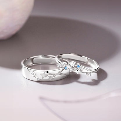 Eternal Stardust Couple Rings