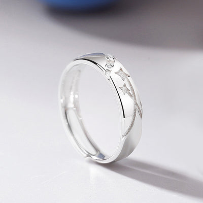 Eternal Stardust Couple Rings