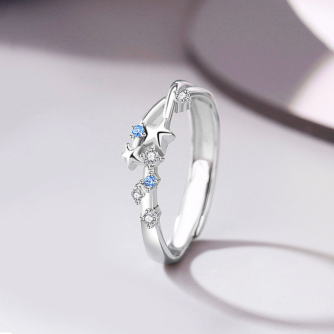 Eternal Stardust Couple Rings