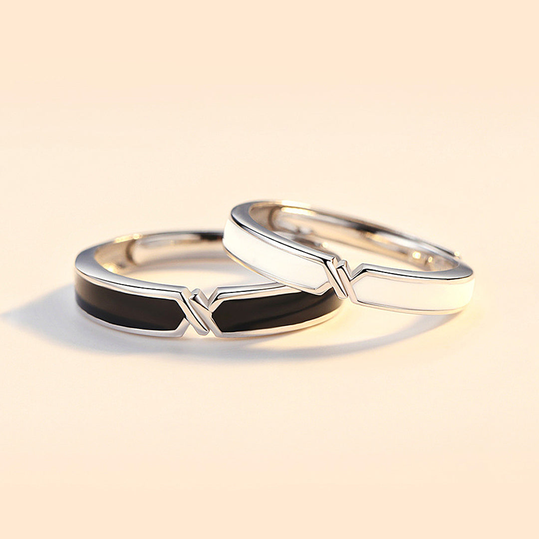 Eternity's Echo Couple Rings