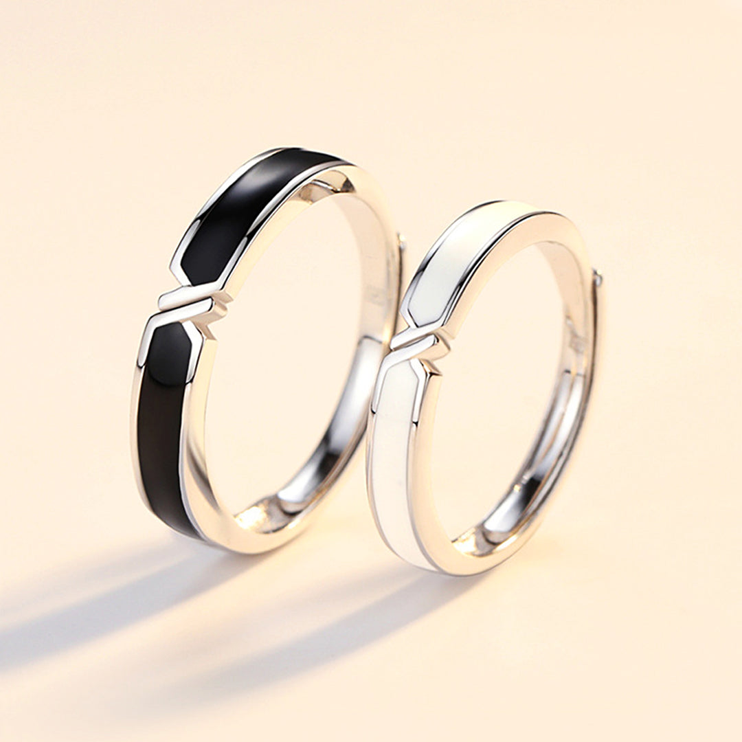 Eternity's Echo Couple Rings