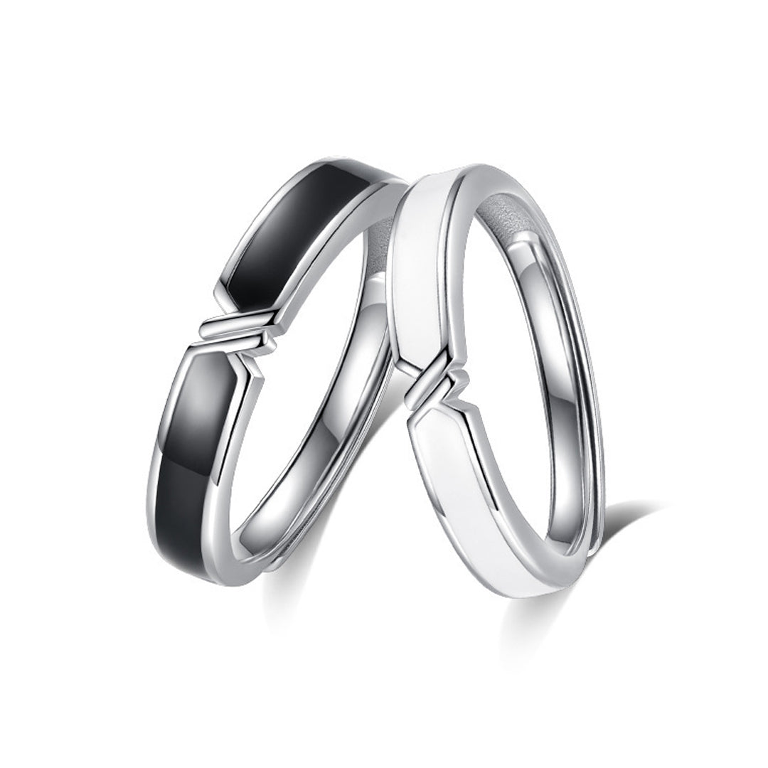 Eternity's Echo Couple Rings