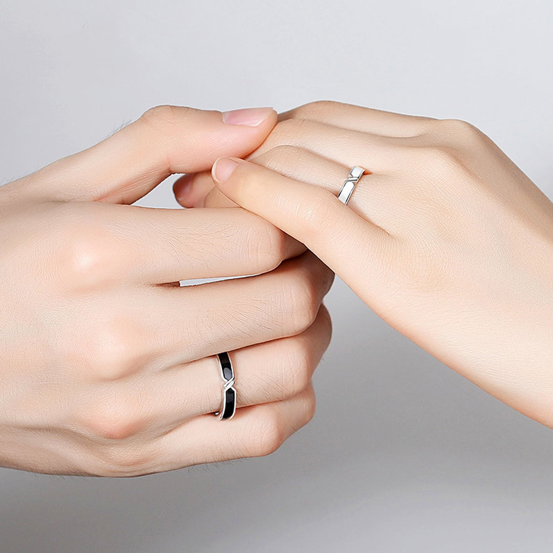 Eternity's Echo Couple Rings