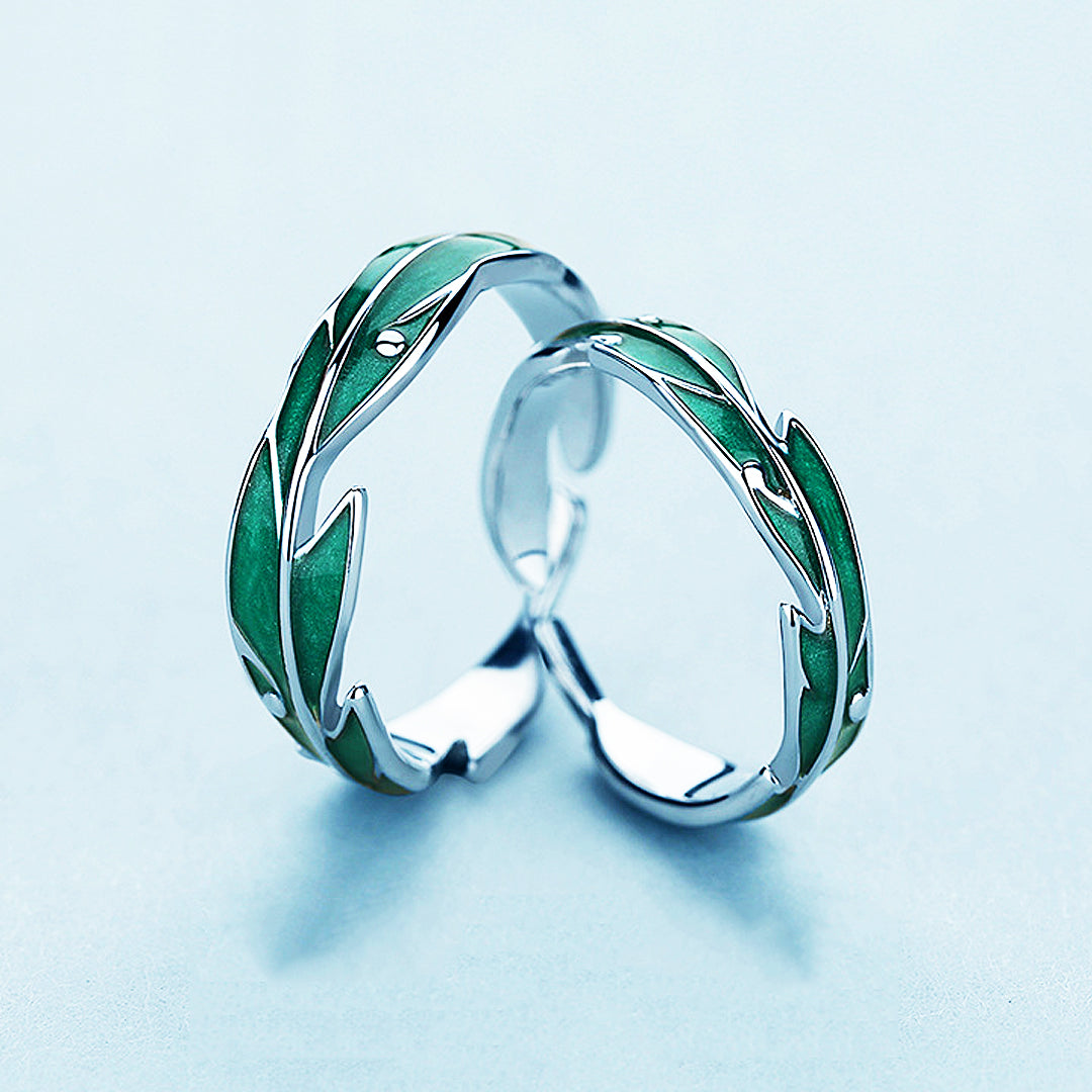 Evergreen Love Couple Rings