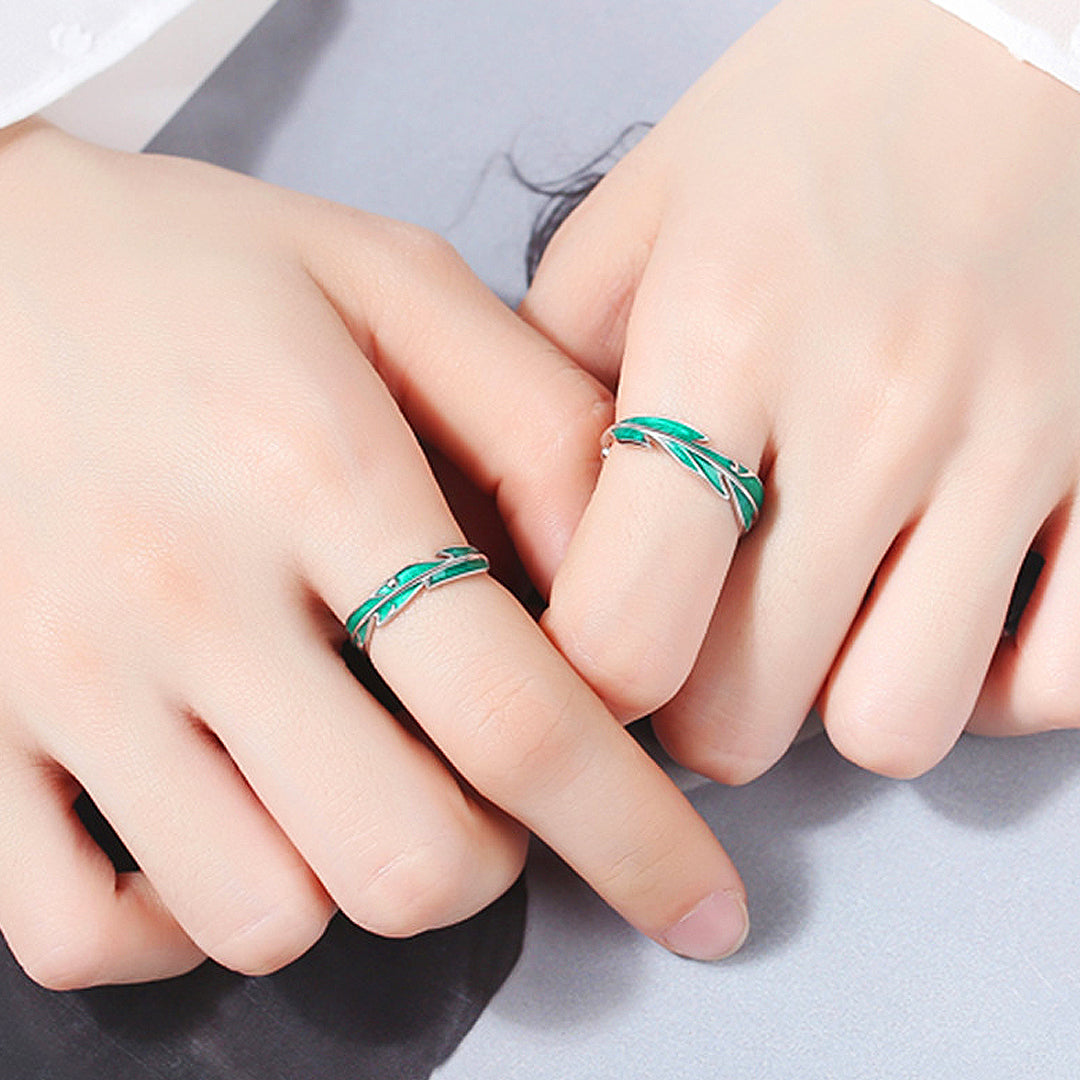 Evergreen Love Couple Rings