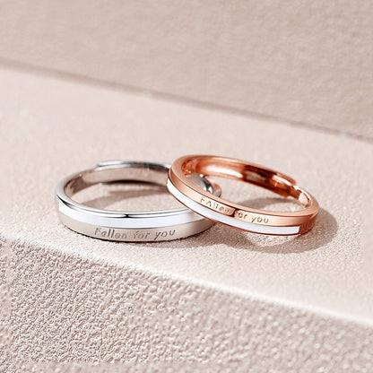 Fallen for you Couple Rings