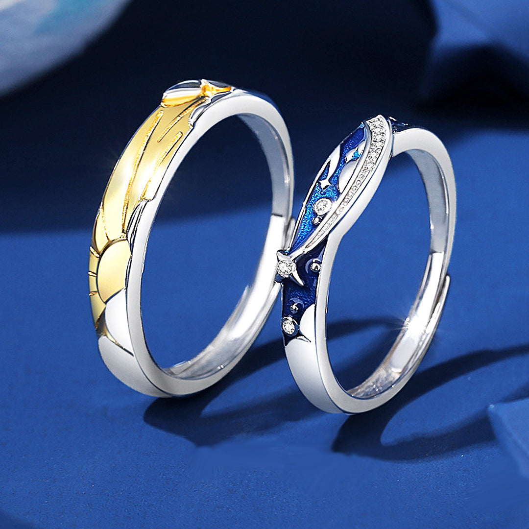 Heavenly Harmony Couple Rings