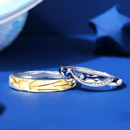 Heavenly Harmony Couple Rings