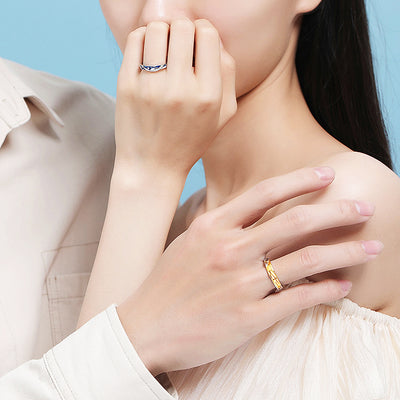 Heavenly Harmony Couple Rings