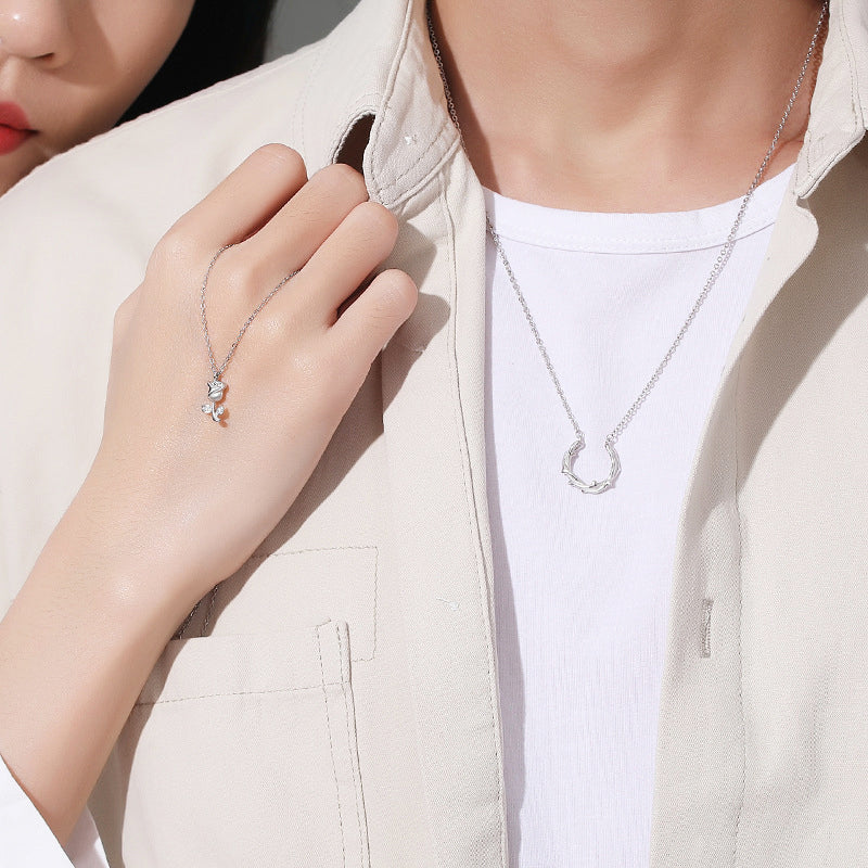 Intertwined Love Couple Necklaces