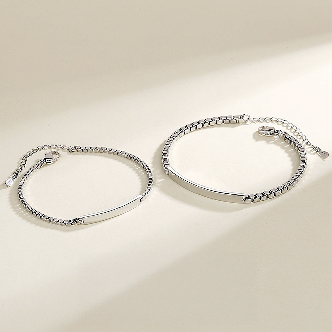 Linear Love Couple Bracelets
