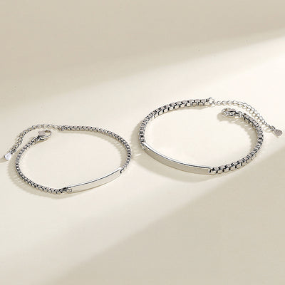 Linear Love Couple Bracelets