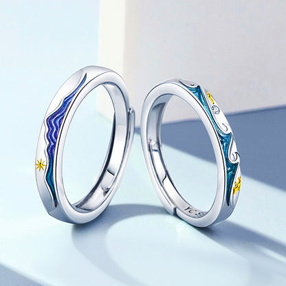 Ocean Love 山盟海誓 Couple Rings